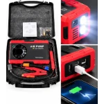 Compresor auto portabil 12V cu functie de pornire de urgenta afisaj digital lanterna LED