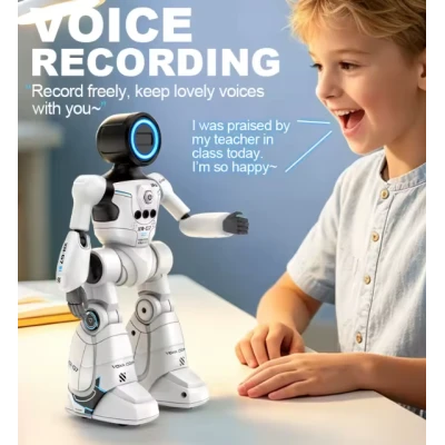 Robot interactiv inteligent AI Delivery XR G7 cu telecomanda comenzi vocale senzor de gesturi muzica dans