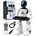 Robot interactiv inteligent AI Delivery XR G7 cu telecomanda comenzi vocale senzor de gesturi muzica dans