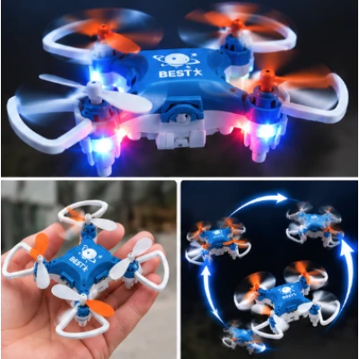 Mini Drona 895 Aerobat Four Axis telecomandata cu 4 elice lumini LED si functie de acrobații 360