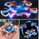 Mini Drona 895 Aerobat Four Axis telecomandata cu 4 elice lumini LED si functie de acrobații 360