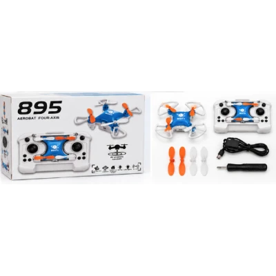 Mini Drona 895 Aerobat Four Axis telecomandata cu 4 elice lumini LED si functie de acrobații 360
