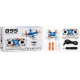 Mini Drona 895 Aerobat Four Axis telecomandata cu 4 elice lumini LED si functie de acrobații 360
