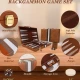 Set table de backgammon premium 28 × 19 cu piese de joc zaruri si cutie eleganta tip serviet