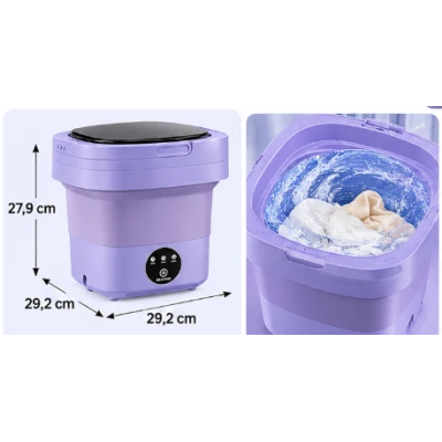 Mini Masina de spalat rufe portabila pliabila capacitate 9 litri 3 programe