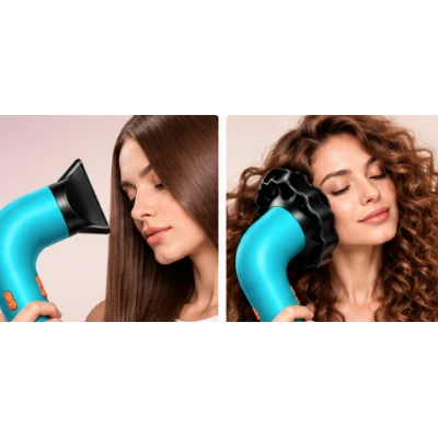Uscator de par multifunctional Super Hairdryer 4 accesorii interschimbabile design ergonomic