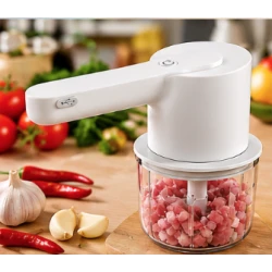 Mini Tocator electric multifunctional 2 in 1 cu teluri interschimbabile 300 ml
