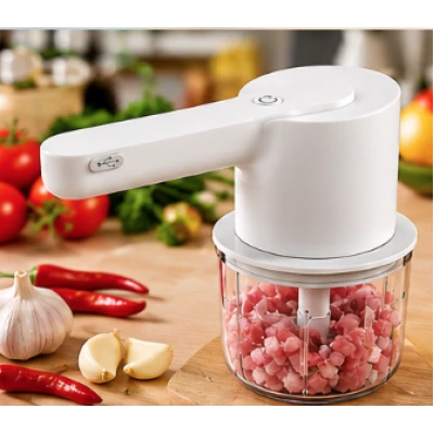 Mini Tocator electric multifunctional 2 in 1 cu teluri interschimbabile 300 ml