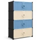 Dulap modular de depozitare cu 8 usi si manere 4 niveluri 63 × 32 × 120 cm