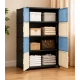Dulap modular de depozitare cu 8 usi si manere 4 niveluri 63 × 32 × 120 cm