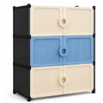 Dulap modular pentru incaltaminte cu 6 usi si manere tip inel 3 niveluri 63 × 32 × 90 cm