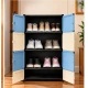 Dulap modular pentru incaltaminte cu 6 usi si manere tip inel 3 niveluri 63 × 32 × 90 cm