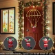 Mos Craciun cu Parasuta Luminoasa MULTICOLORA 40x80 cm pentru Decor Festiv Cod 1500 50C