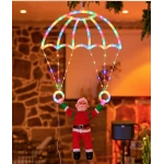 Mos Craciun cu Parasuta Luminoasa MULTICOLORA 40x80 cm pentru Decor Festiv Cod 1500 50C