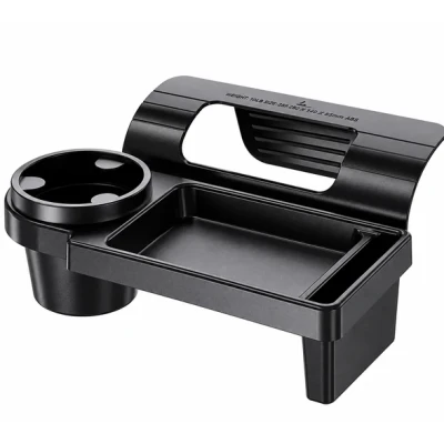 Suport Auto universal 2 in 1 pentru pahar si telefon organizator cu montare pe geamul usii