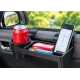 Suport Auto universal 2 in 1 pentru pahar si telefon organizator cu montare pe geamul usii