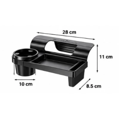 Suport Auto universal 2 in 1 pentru pahar si telefon organizator cu montare pe geamul usii