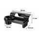 Suport Auto universal 2 in 1 pentru pahar si telefon organizator cu montare pe geamul usii