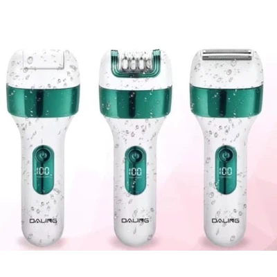 Set epilator pentru Femei Daling DL 6021 tip 3 in 1 Epilator Aparat de Ras si Pila Electrica pentru Calcaie