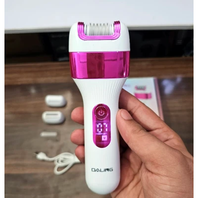 Set epilator pentru Femei Daling DL 6021 tip 3 in 1 Epilator Aparat de Ras si Pila Electrica pentru Calcaie