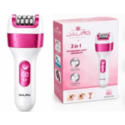 Set epilator pentru Femei Daling DL 6021 tip 3 in 1 Epilator Aparat de Ras si Pila Electrica pentru Calcaie