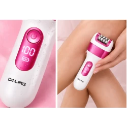 Set epilator pentru Femei Daling DL 6021 tip 3 in 1 Epilator Aparat de Ras si Pila Electrica pentru Calcaie