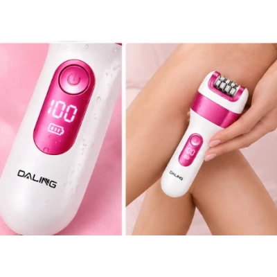 Set epilator pentru Femei Daling DL 6021 tip 3 in 1 Epilator Aparat de Ras si Pila Electrica pentru Calcaie