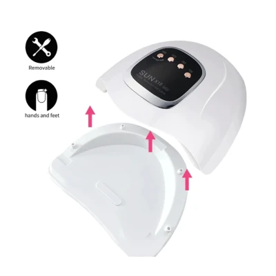 Lampa UV LED pentru Unghii SUN X15 Max Baza Detasabila pentru Manichiura si Pedichiura