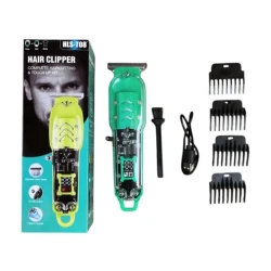 Trimer de Tuns Profesional Hair Clipper HLS T08 reincarcabil USB Display LED 4 Piepteni
