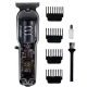 Trimer de Tuns Profesional Hair Clipper HLS T08 reincarcabil USB Display LED 4 Piepteni