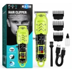 Trimer de Tuns Profesional Hair Clipper HLS T08 reincarcabil USB Display LED 4 Piepteni