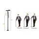 Baston Multifunctional Pliabil cu Scaun Integrat lanterna LED si maner ergonomic pentru Sprijin si Odihna