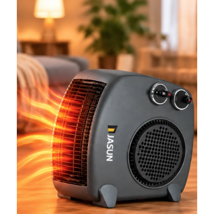 Aerotermă Jasun Q7, 1000/2000 W, cu termostat reglabil – detalii