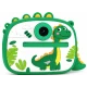 Aparat Foto Instant pentru Copii Model DINOZAUR VERDE cu Imprimare Foto