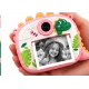 Aparat Foto Instant pentru Copii Model DINOZAUR ROZ cu Imprimare Foto