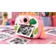 Aparat Foto Instant pentru Copii Model DINOZAUR ROZ cu Imprimare Foto