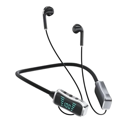 Casti Bluetooth Wireless KL 50 cu Banda Flexibila Ecran LED sport