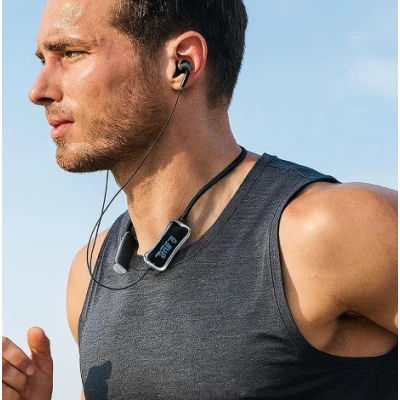 Casti Bluetooth Wireless KL 50 cu Banda Flexibila Ecran LED sport