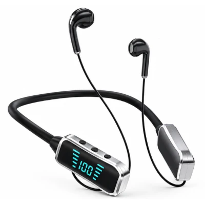 Casti Bluetooth Wireless KL 50 cu Banda Flexibila Ecran LED sport