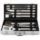 Set 11 Ustensile pentru Gratar din Inox cu Valiza Eleganta pentru Depozitare