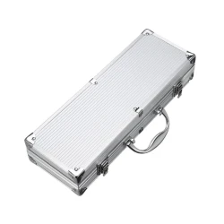 Set 5 Ustensile pentru Gratar din Inox cu Valiza de Depozitare din Aluminiu