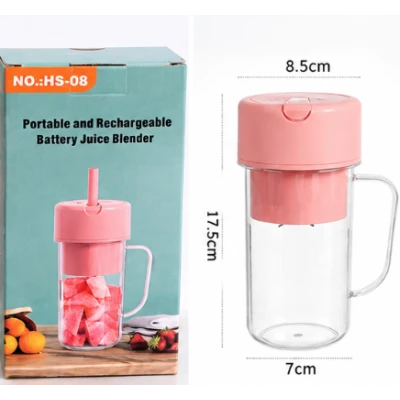 Mini Blender Portabil Reincarcabil pentru Smoothieuri si Sucuri HS08