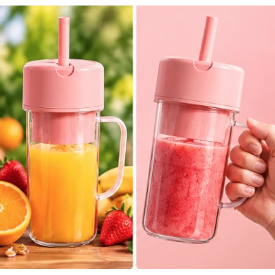 Mini Blender Portabil Reincarcabil pentru Smoothieuri si Sucuri HS08