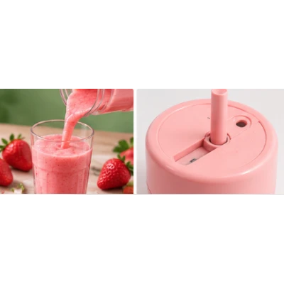 Mini Blender Portabil Reincarcabil pentru Smoothieuri si Sucuri HS08