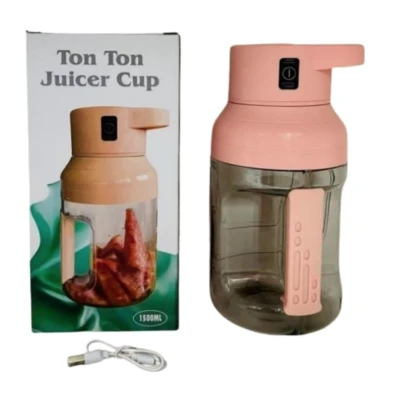 Cana Electrica pentru Sucuri si Smoothieuri 1500 ml reincarcabila USB cu maner Integrat