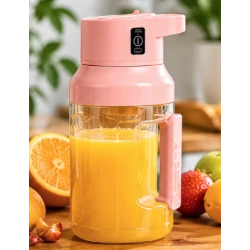 Cana Electrica pentru Sucuri si Smoothieuri 1500 ml reincarcabila USB cu maner Integrat
