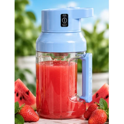 Cana Electrica pentru Sucuri si Smoothieuri 1500 ml reincarcabila USB cu maner Integrat