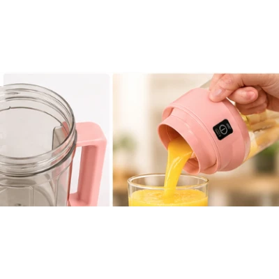 Cana Electrica pentru Sucuri si Smoothieuri 1500 ml reincarcabila USB cu maner Integrat
