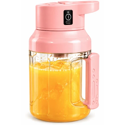 Cana Electrica pentru Sucuri si Smoothieuri 1500 ml reincarcabila USB cu maner Integrat