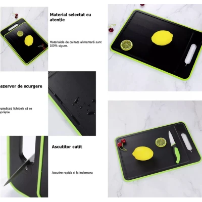 Tocator multifunctional 4 in 1 placa de dezghetat tocator cu functie ascutire cutite si razatoare